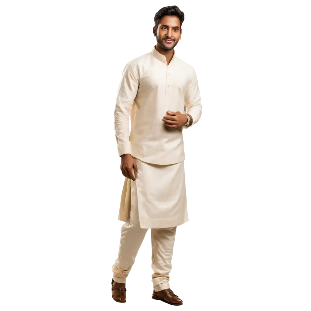 Traditional-Andhra-Pradesh-Wedding-Animated-PNG-Image-of-Dhoti-and-Kurta-Attire