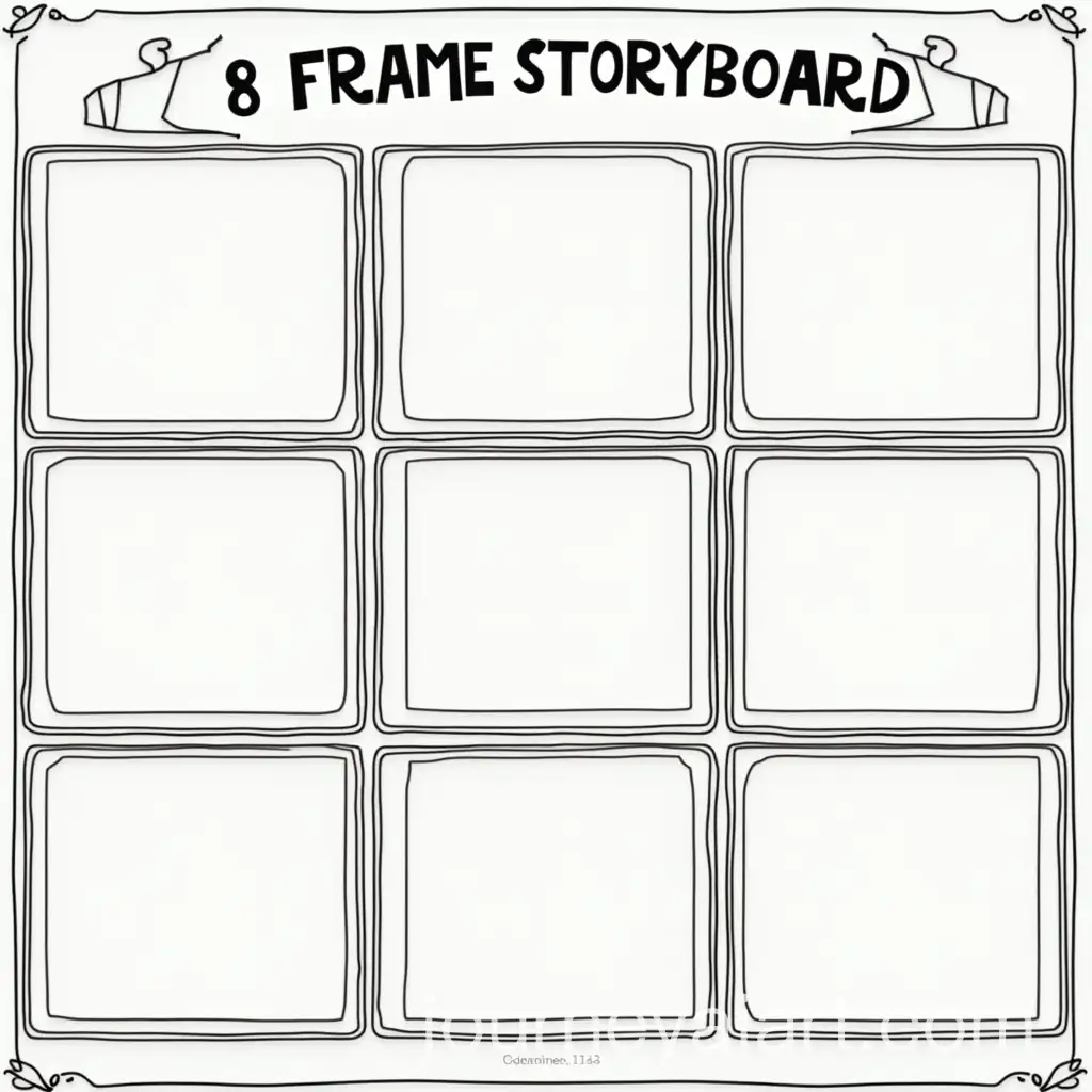 EightFrame-Storyboard-Depicting-a-Creative-Journey