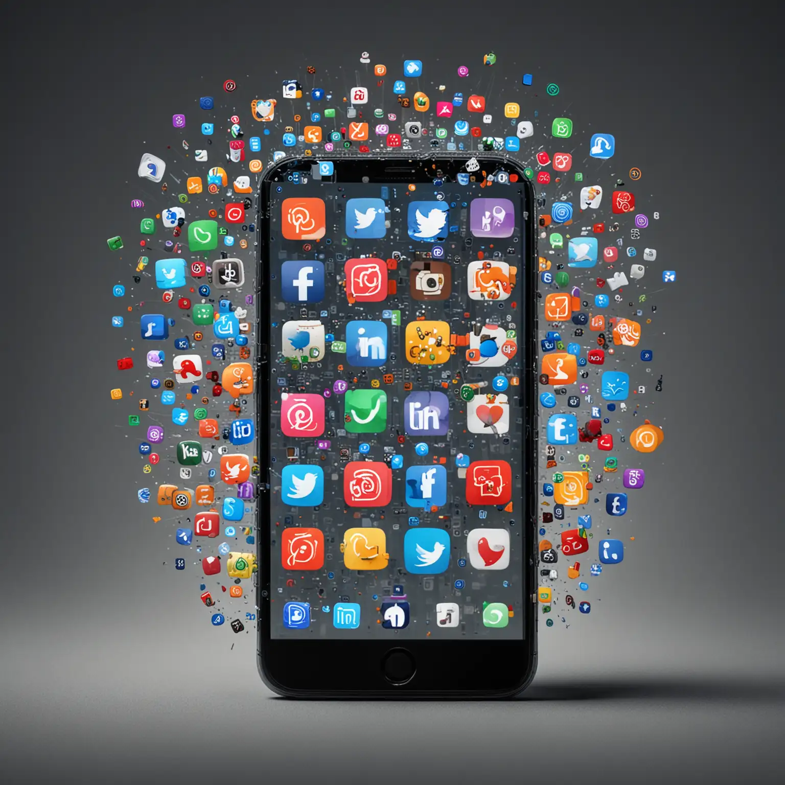 Smartphone-with-Social-Media-Icons-Emerging