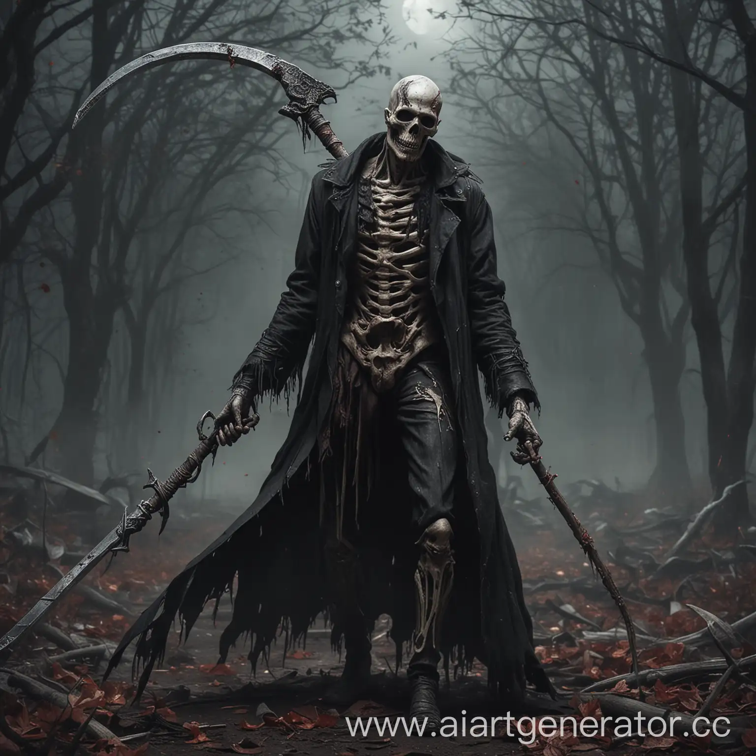 Undead with a scythe