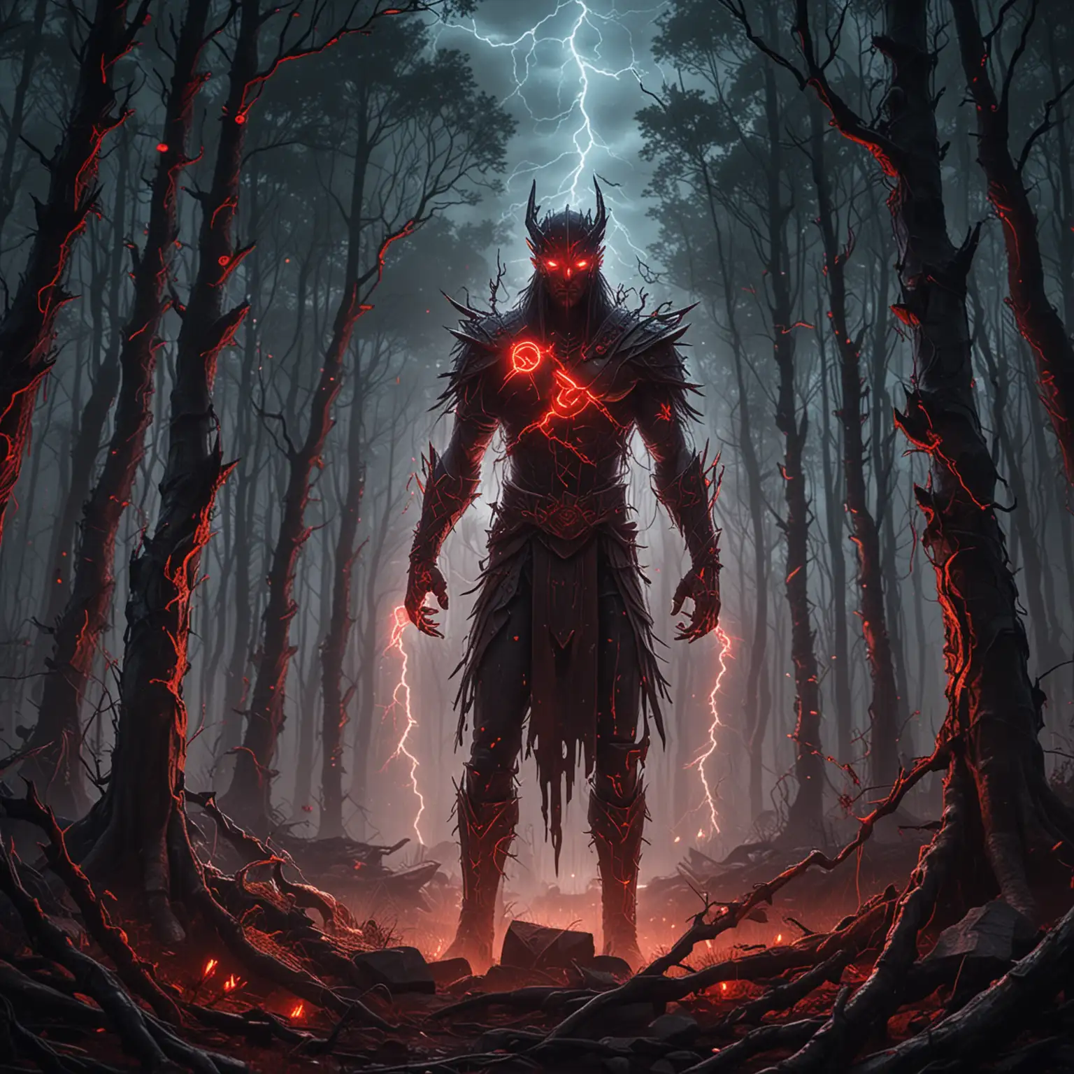 Mysterious-Night-Forest-with-Glowing-Red-Eyes-and-Ancient-Runes