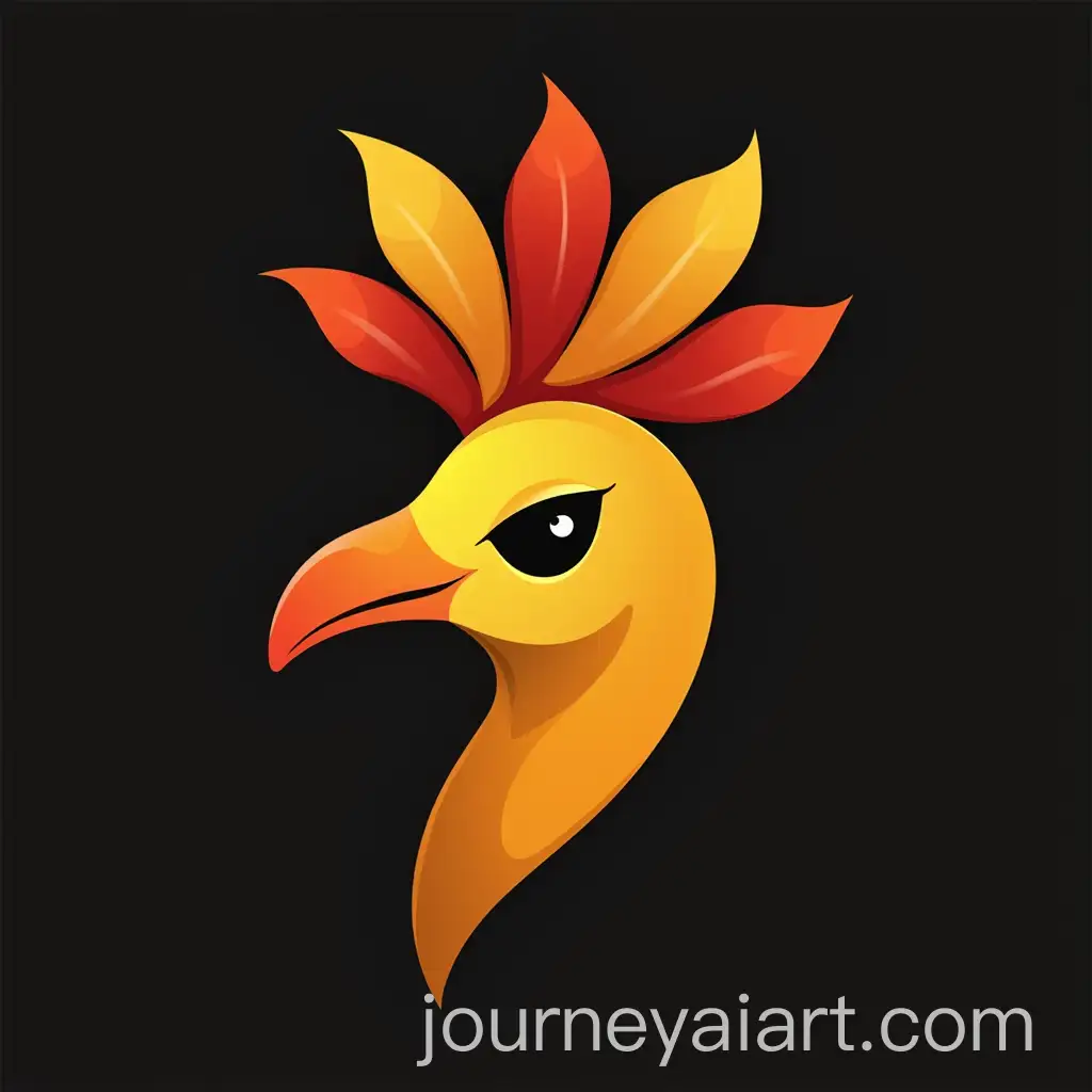AbstractAI-Art-Prompt-Expansion-Logo-Design-Featuring-Vanellus-Vanellus-Bird-with-Crest-in-Yellow-Red-and-Black