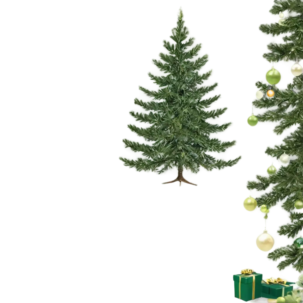 Beautifully-Designed-Christmas-Tree-PNG-with-Green-Presents-for-Festive-Decor