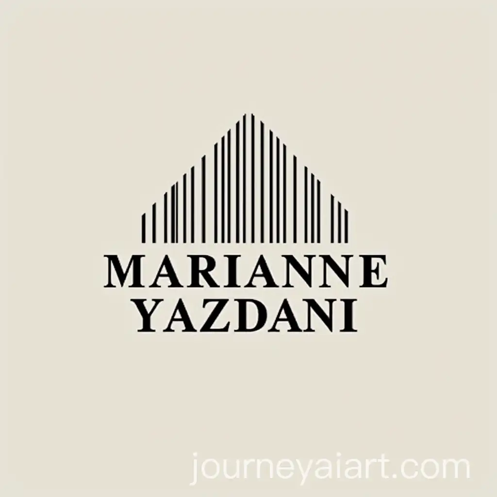 Creative-Modern-Architect-Logo-Design-for-Marianne-Yazdani-with-Artistic-Lines