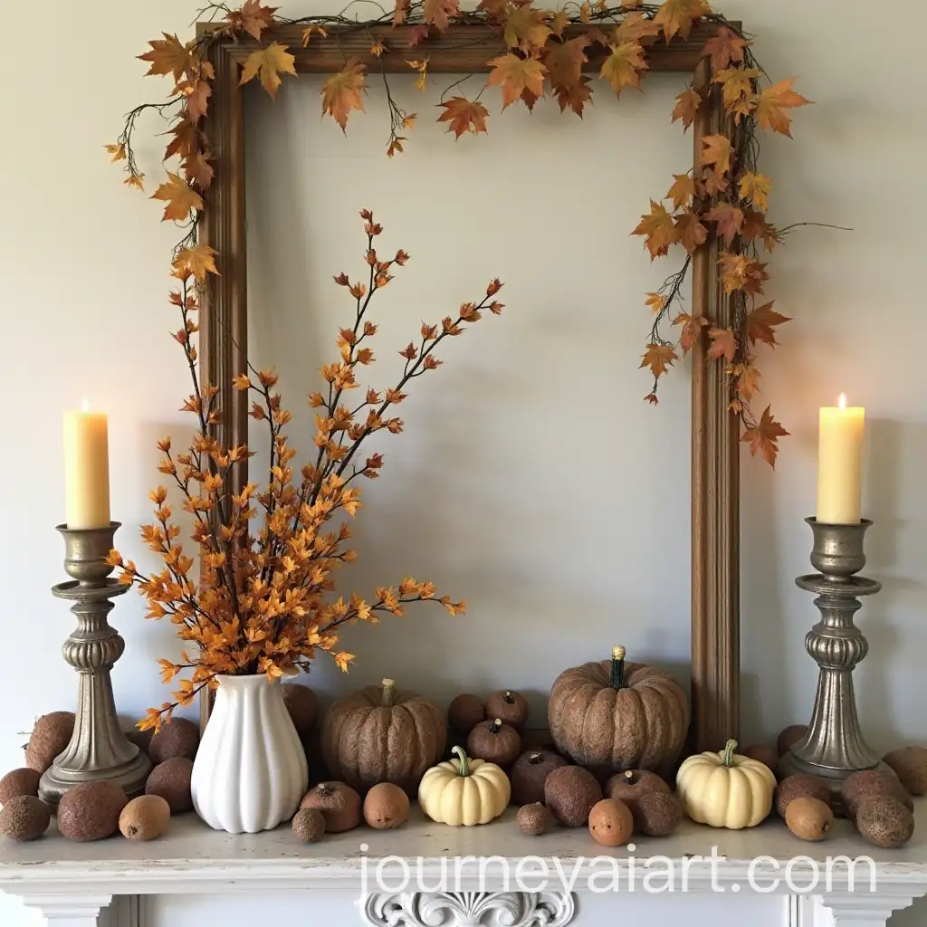 Rustic-Elegance-Fall-Mantel-Decor-Warm-Autumn-Colors-and-Vintage-Accents