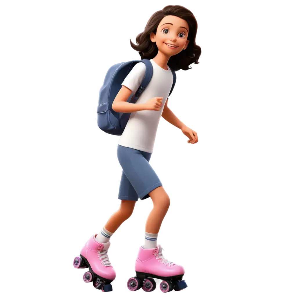 Animated-PNG-of-a-Child-on-Roller-Skates-with-School-Backpack-HighQuality-Transparent-Image-for-Versatile-Use