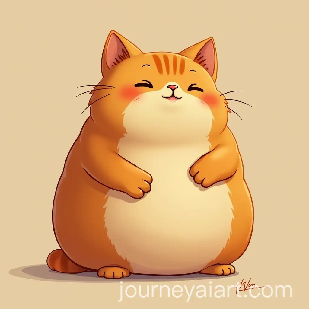 Chubby-Cartoon-Cat-Inspired-by-Bobby-Kertanegara