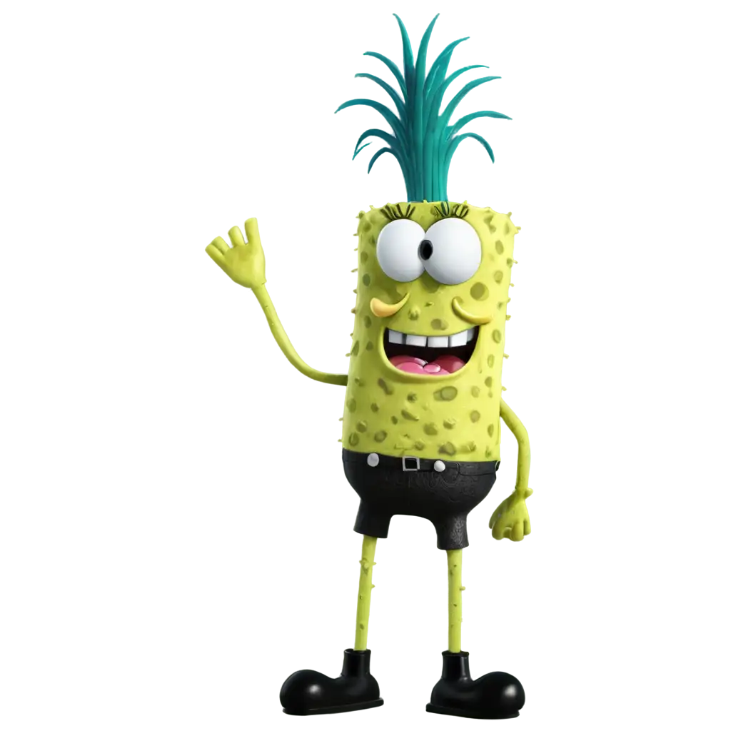 Explore-the-Whimsical-World-of-Freakbob-Squarepants-in-HighQuality-PNG-Format