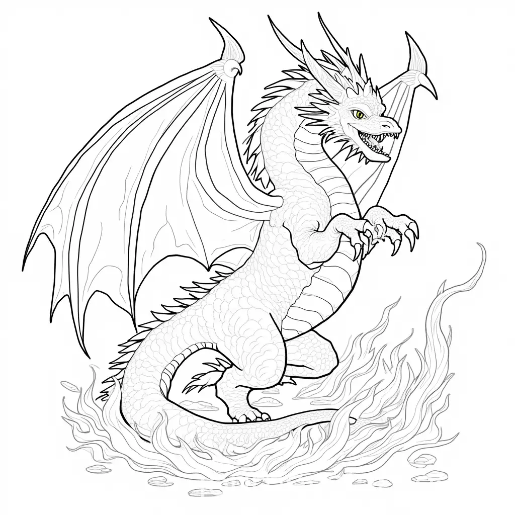 HighlyAI-Image-Expansion-Detailed-Fantasy-Dragons-ColorbyNumbers-Page-for-Adults