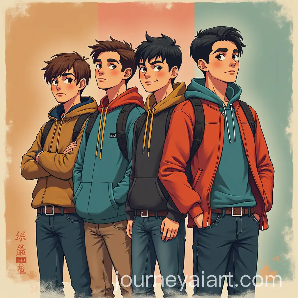 Boys-Playing-Outdoors-in-Golden-Hour-Light