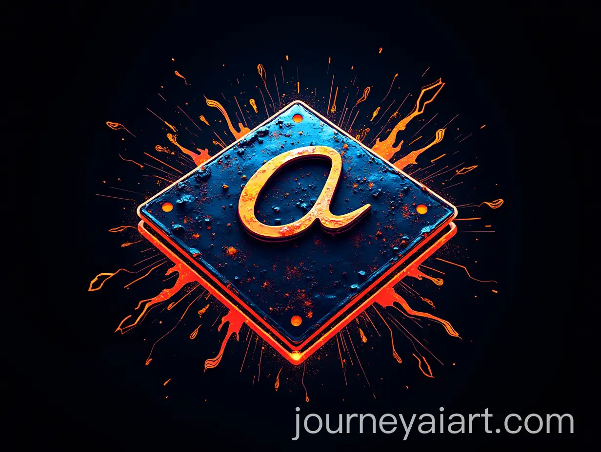 Dynamic-Alibaba-Company-Logo-on-Chip-Design-with-Neon-Blue-Orange-and-Black