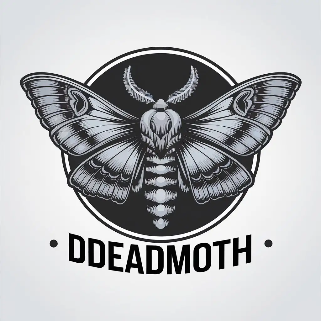 LOGO-Design-for-DDEADMOTH-Vector-Moth-with-Multiple-Wings-for-the-Blog-Industry