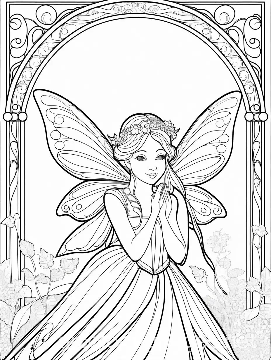 Simple-Fairy-Coloring-Page-for-Kids