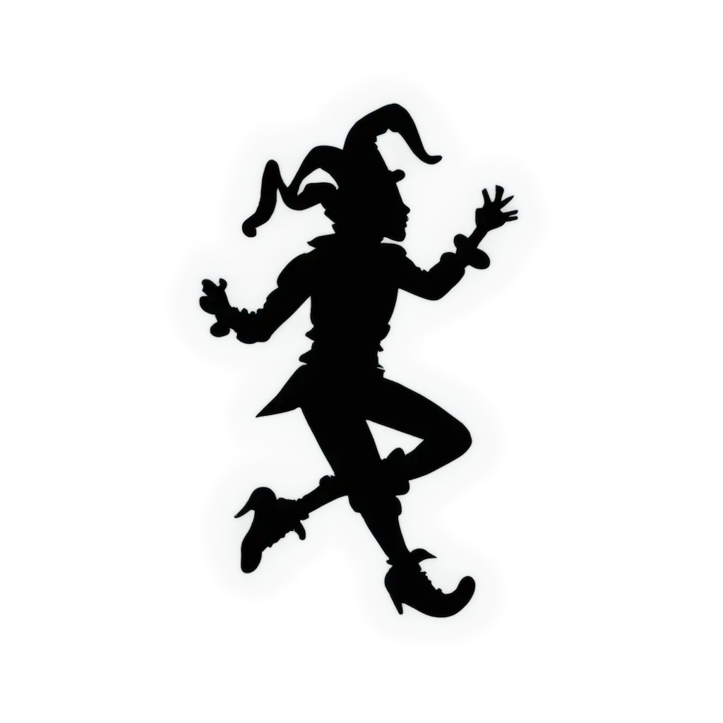 Silhouette-Jester-PNG-Image-A-Bold-HighQuality-Visual-for-Creative-Projects