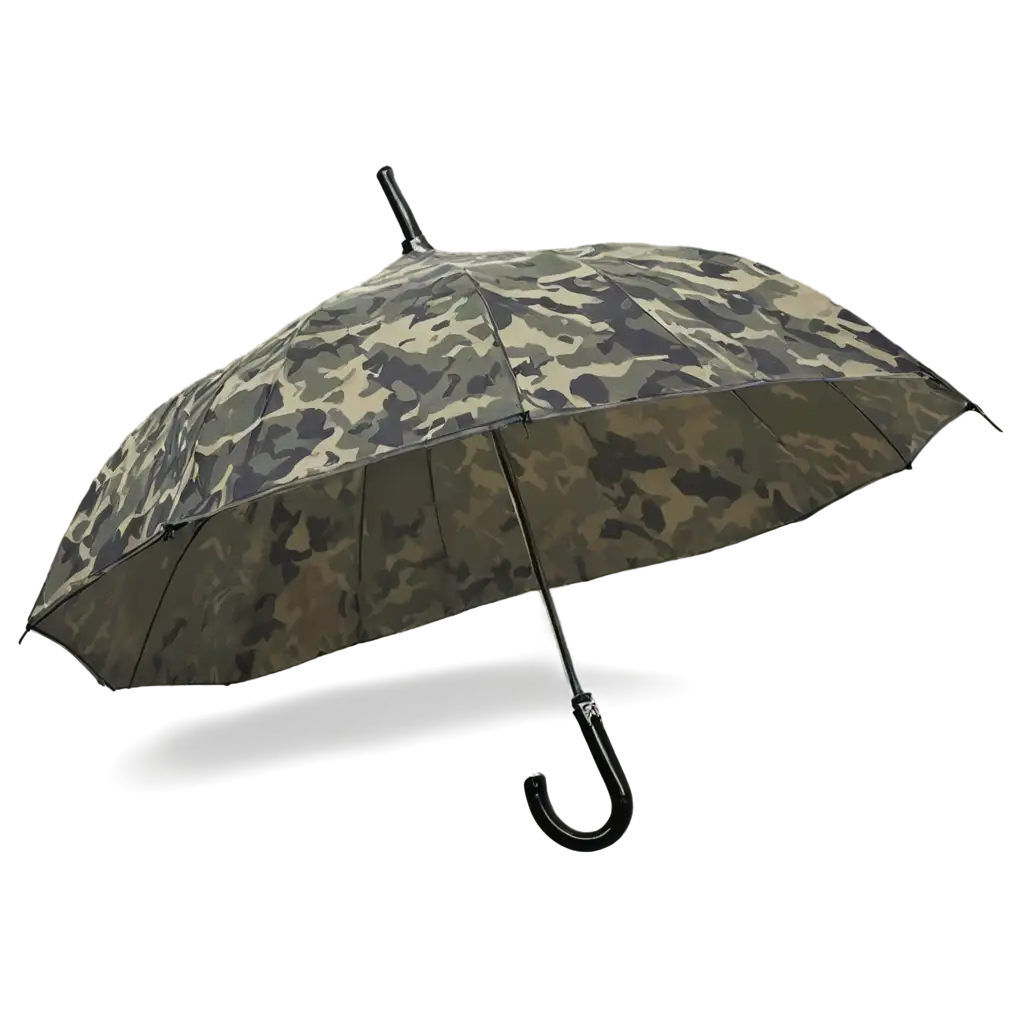 HighQuality-Camo-Color-Umbrella-PNG-for-Versatile-Design-Projects