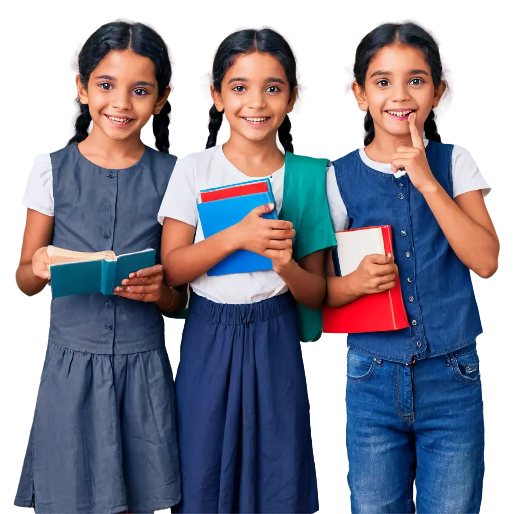 Smiling-Indian-Children-with-Books-HighQuality-PNG-Image-for-Educational-and-Inspirational-Use