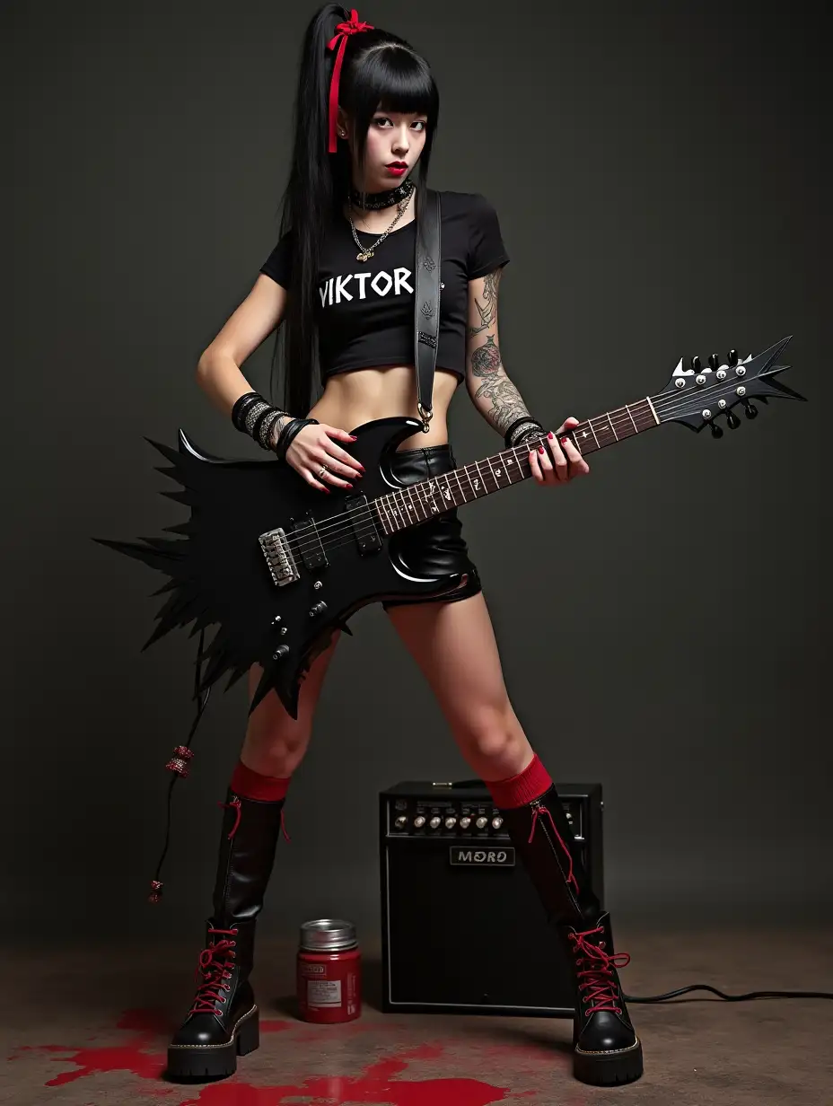 Gothic-Girl-with-Electric-Guitar-in-Aggressive-Pose