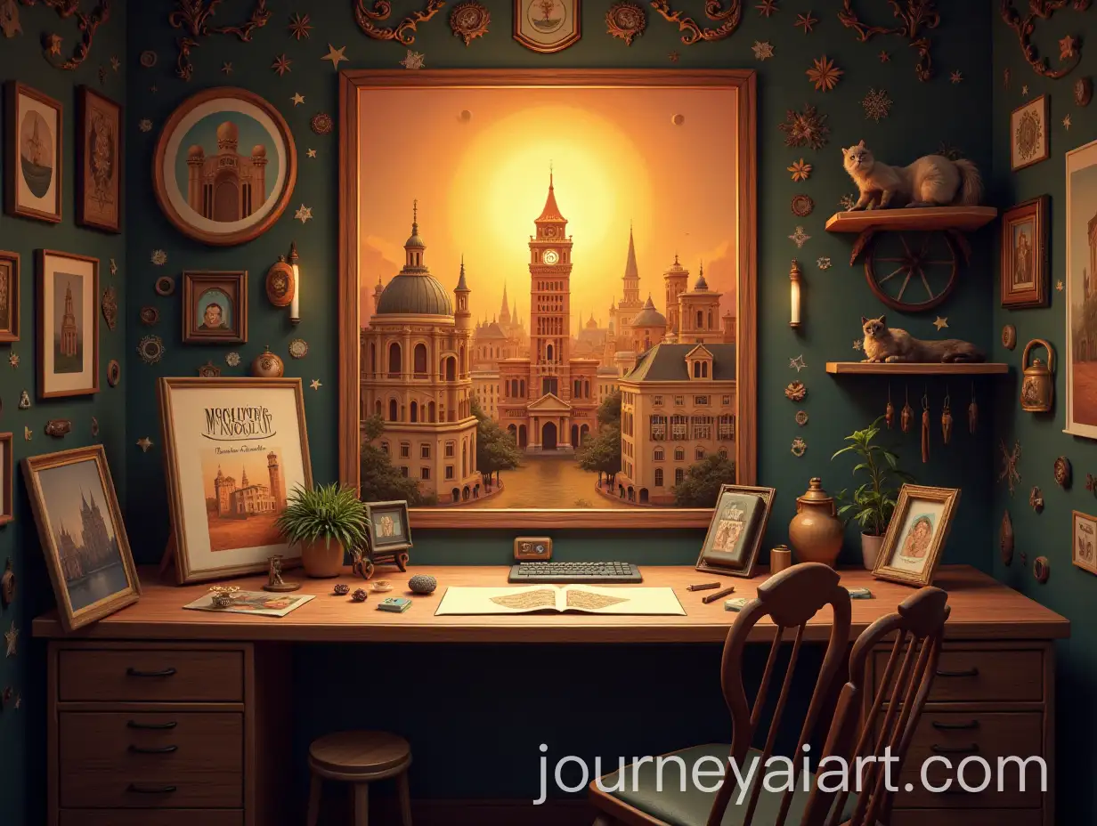 Art-Studio-Inspired-by-Iranian-and-Italian-Culture-with-Personal-Branding-and-Cozy-Atmosphere