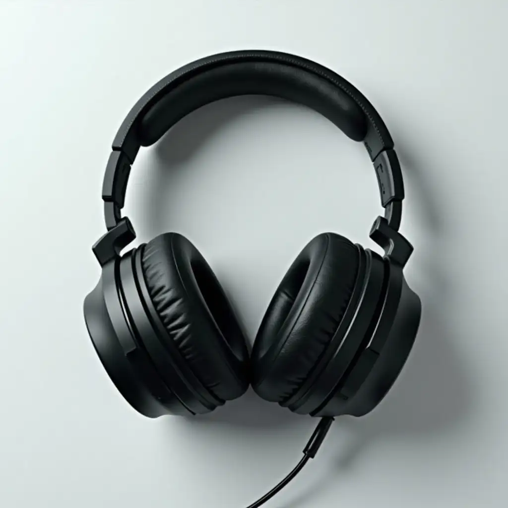 Generate gaming headphones razer on white-gray background