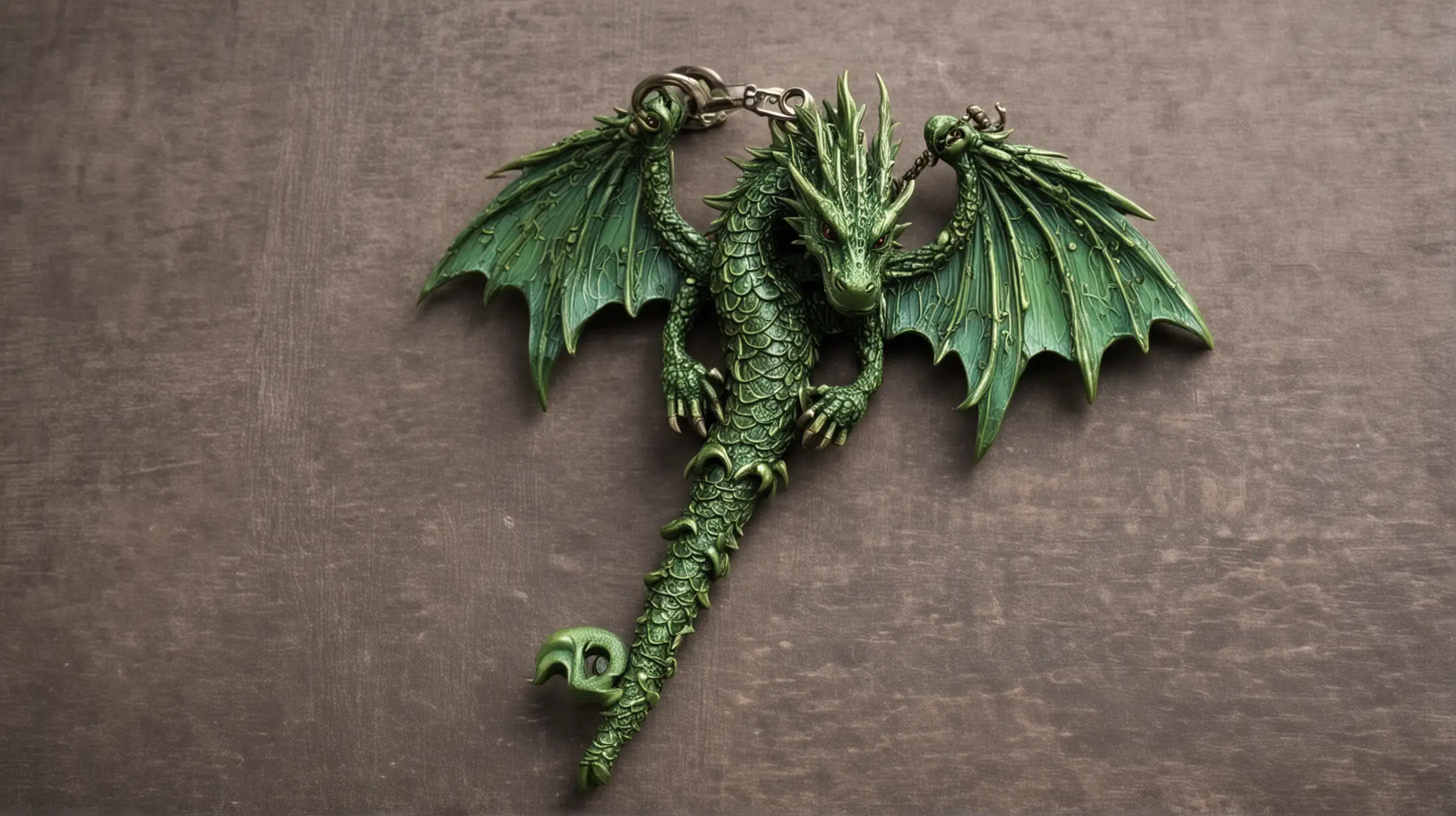 Green DragonShaped Key