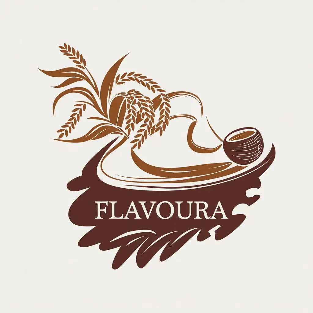 LOGO Design for Flavoura Minimalistic KeralaInspired Vector Logo for Retail Industry