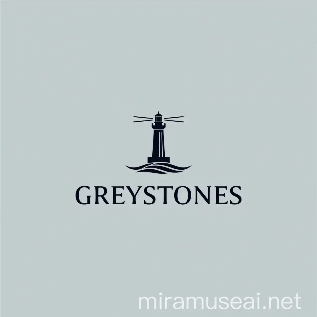 Modern Minimalistic Lighthouse Logo for Greystones Financial