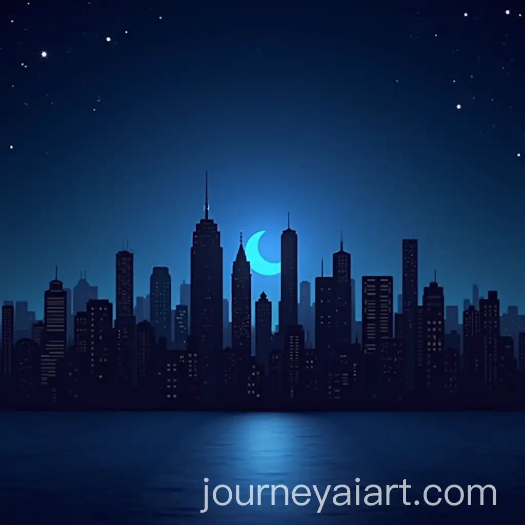 Stylized-3D-City-Skyline-Night-Backdrop