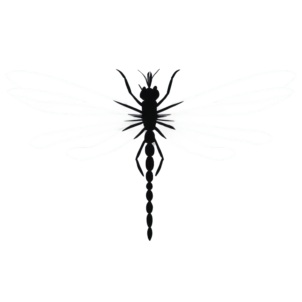 Elegant-Simple-Silhouette-Dragonfly-Symmetry-PNG-for-Versatile-Design-Applications