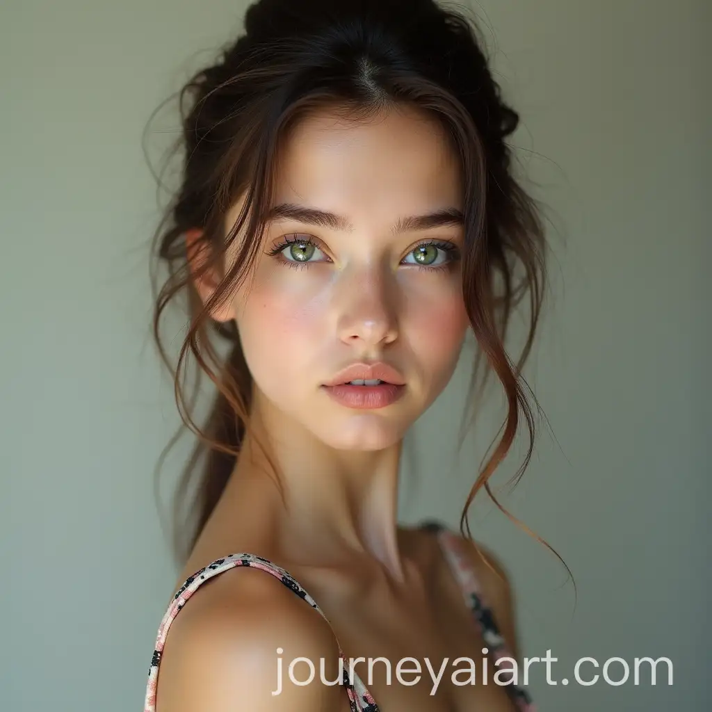 Cute-Asian-Young-Girl-in-Padel-Clothes-with-Green-Eyes-and-Skinny-Frame