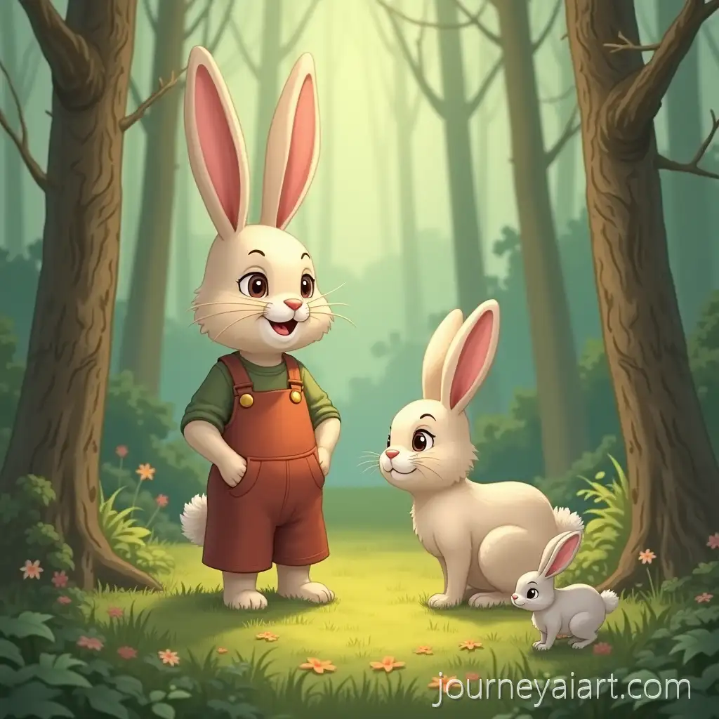 Benny-and-His-Big-Bunny-FamilyAI-Image-Prompt-Expansion-Living-in-a-Peaceful-Forest