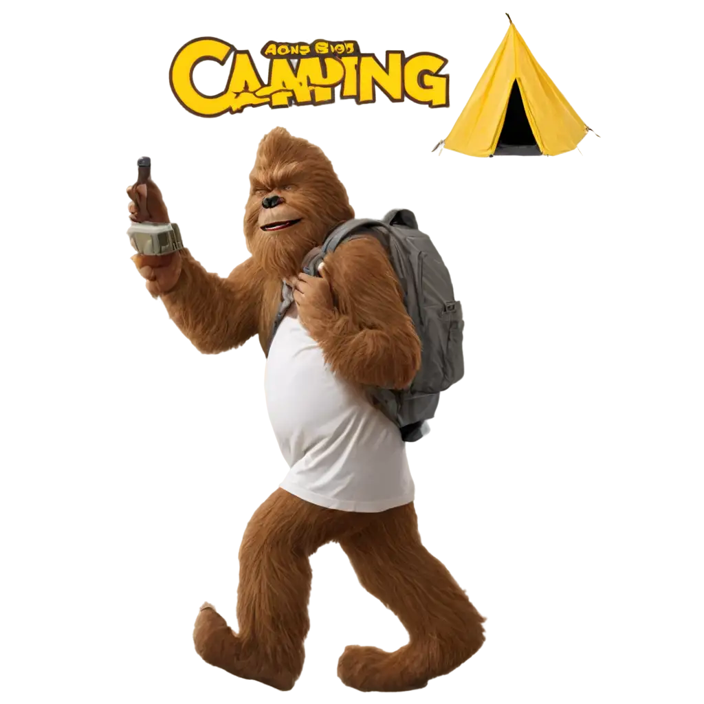 Going-Camping-WithPNG-Image-Usage-Guide-Bigfoot-PNG-A-Fun-and-Mysterious-Adventure-in-HighQuality-PNG-Format