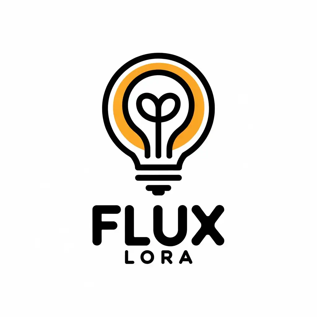 a vector logo design,with the text "flux lora", main symbol:flux lora collection,Moderate,be used in Internet industry,clear background