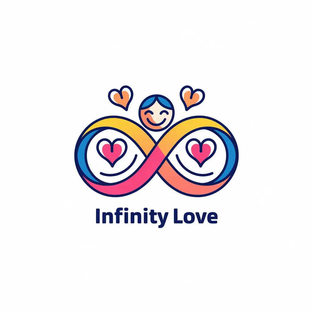 LOGO Design for Infinity Love Vector Logo with Happiness and Peace Theme for the Entertainment Industry