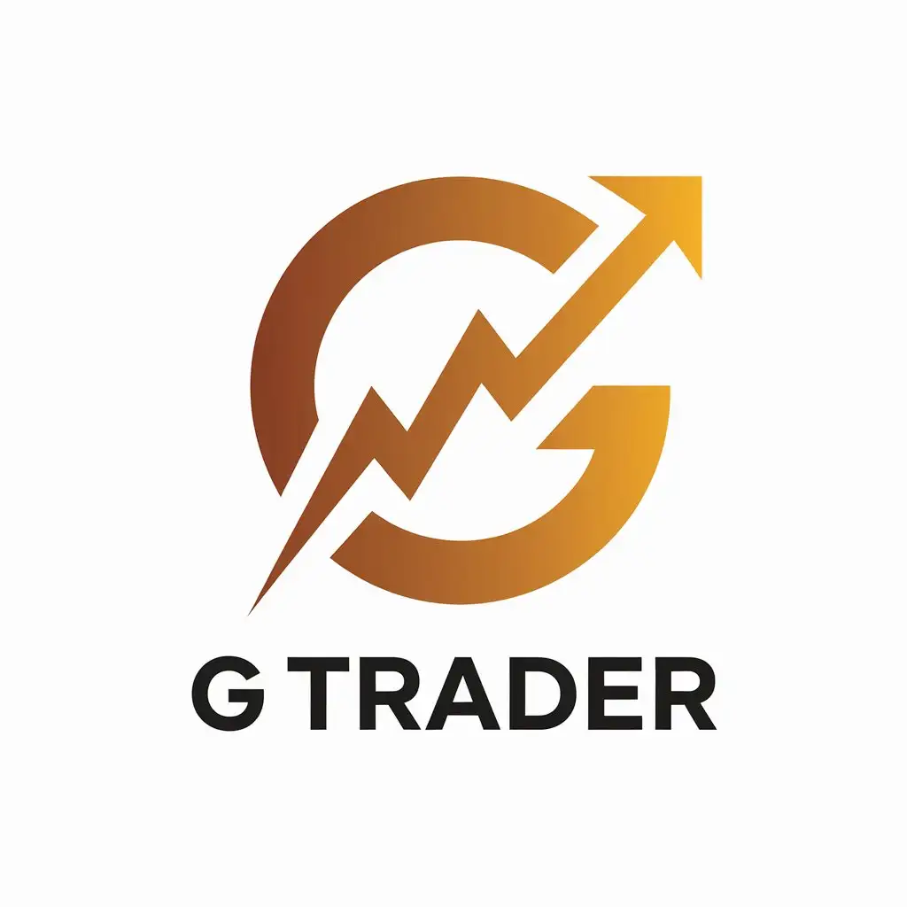 a vector logo design,with the text "G Trader", main symbol:Japanese candles futures market,Moderate,be used in Finance industry,clear background