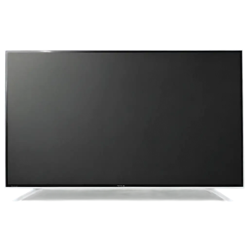 HighQuality-PNG-of-Flat-TV-with-Lightened-Black-Screen-for-Versatile-Applications