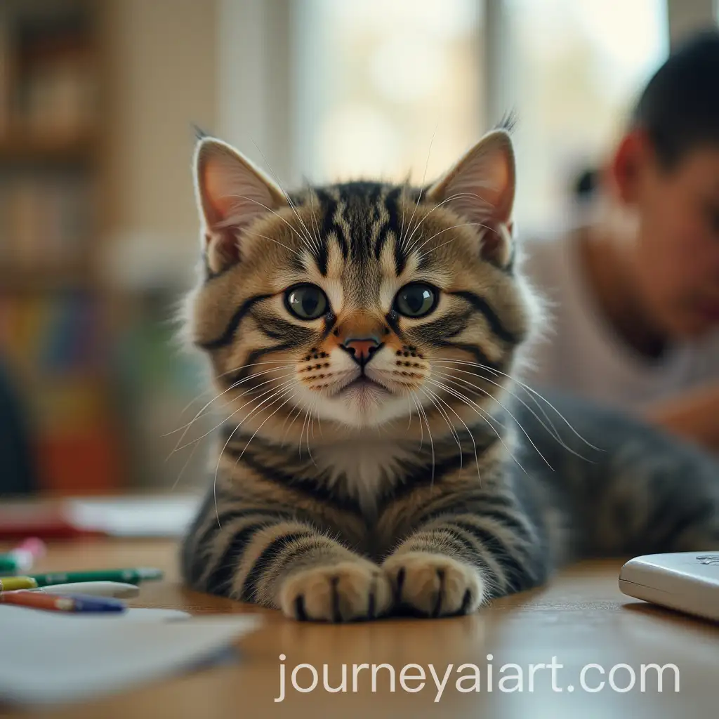 Curious-Cat-in-a-School-Classroom