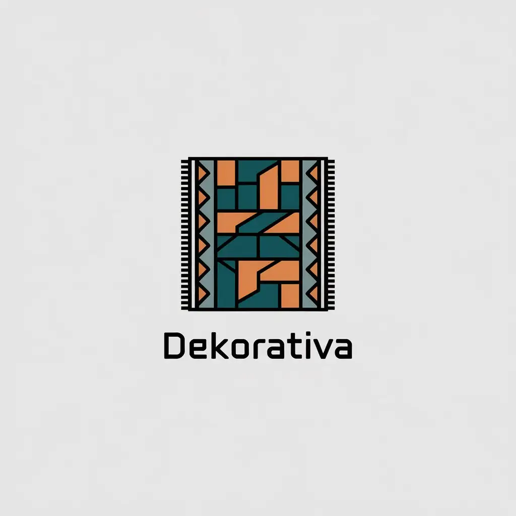 LOGO Design for Dekorativa Minimalistic Rug Symbol for the Construction Industry