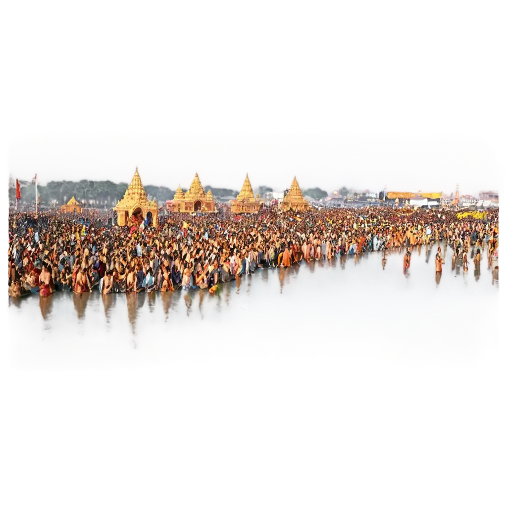 Maha-Sangam-of-Religion-and-Culture-Prayagraj-Mahakumbh-2025-PNG-Image-Capturing-the-Spiritual-Essence-in-HighQuality-Format