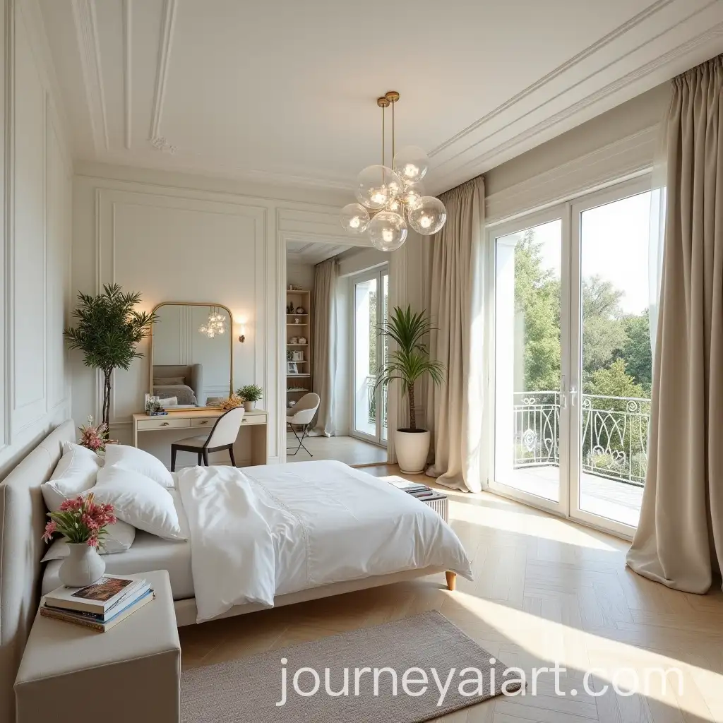 Spacious-FrenchInspired-Bedroom-with-Modern-Luxury-Design-and-Garden-View