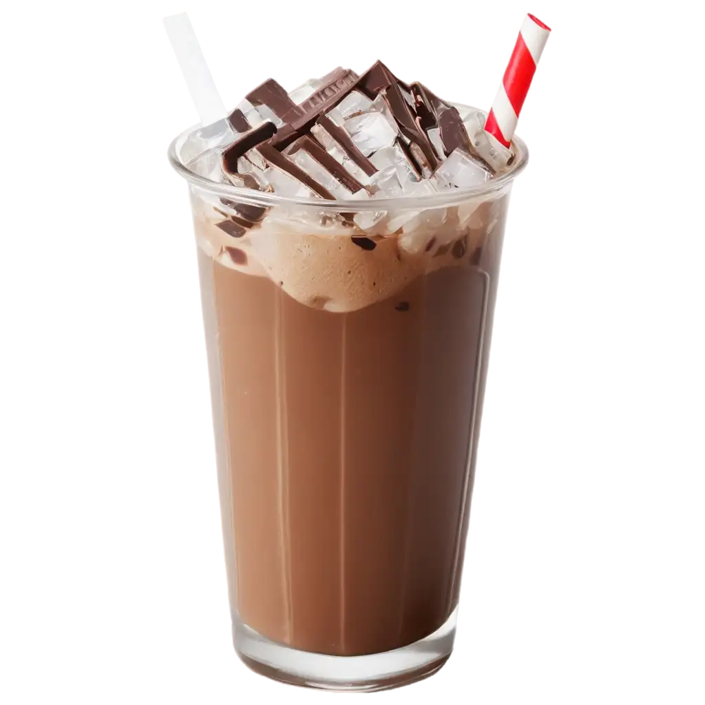 Chocolate-Cold-Coffee-with-Ice-PNG-Image-Perfect-for-Your-Visual-Projects