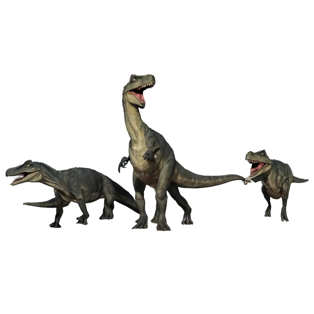 Dominant-Dinosaur-Group-PNG-Image-Capture-the-Power-of-Prehistoric-Giants-in-CrystalClear-Detail