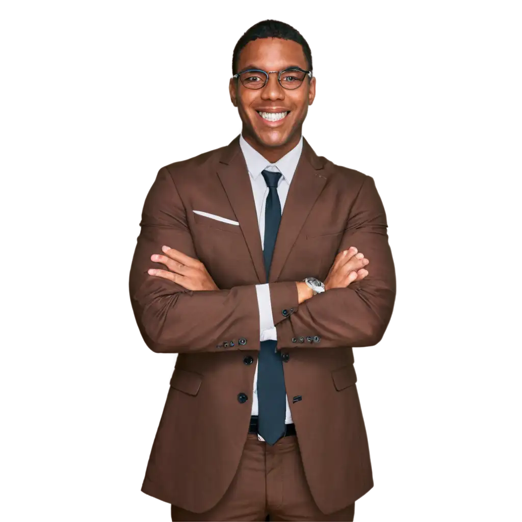 Young-Black-Man-in-Suit-Smiling-PNG-Image