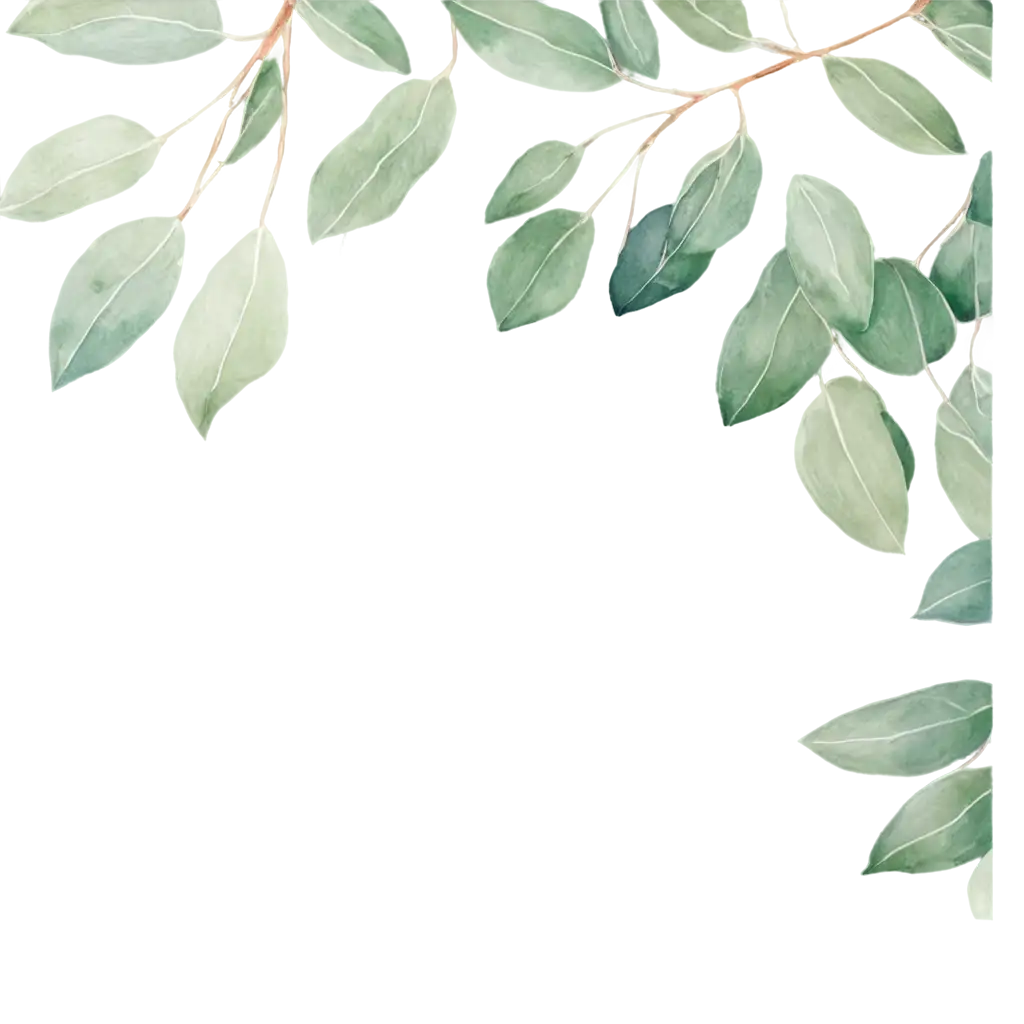 HighQuality-PNG-of-Watercolored-Eucalyptus-Leaves-for-Versatile-Design-Applications