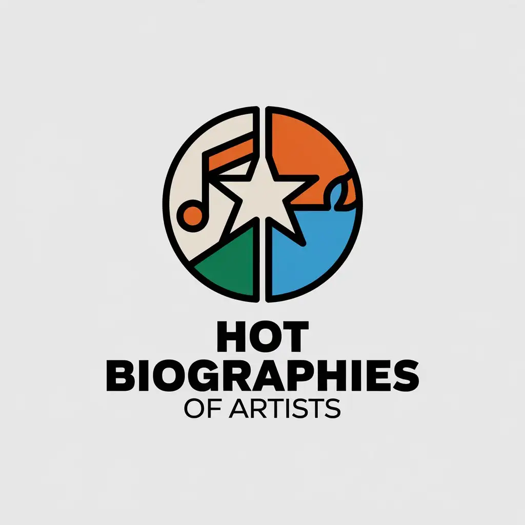 LOGO-Design-For-Hot-Biographies-of-Artists-Circle-Symbol-in-a-Moderate-Style-with-Clear-Background