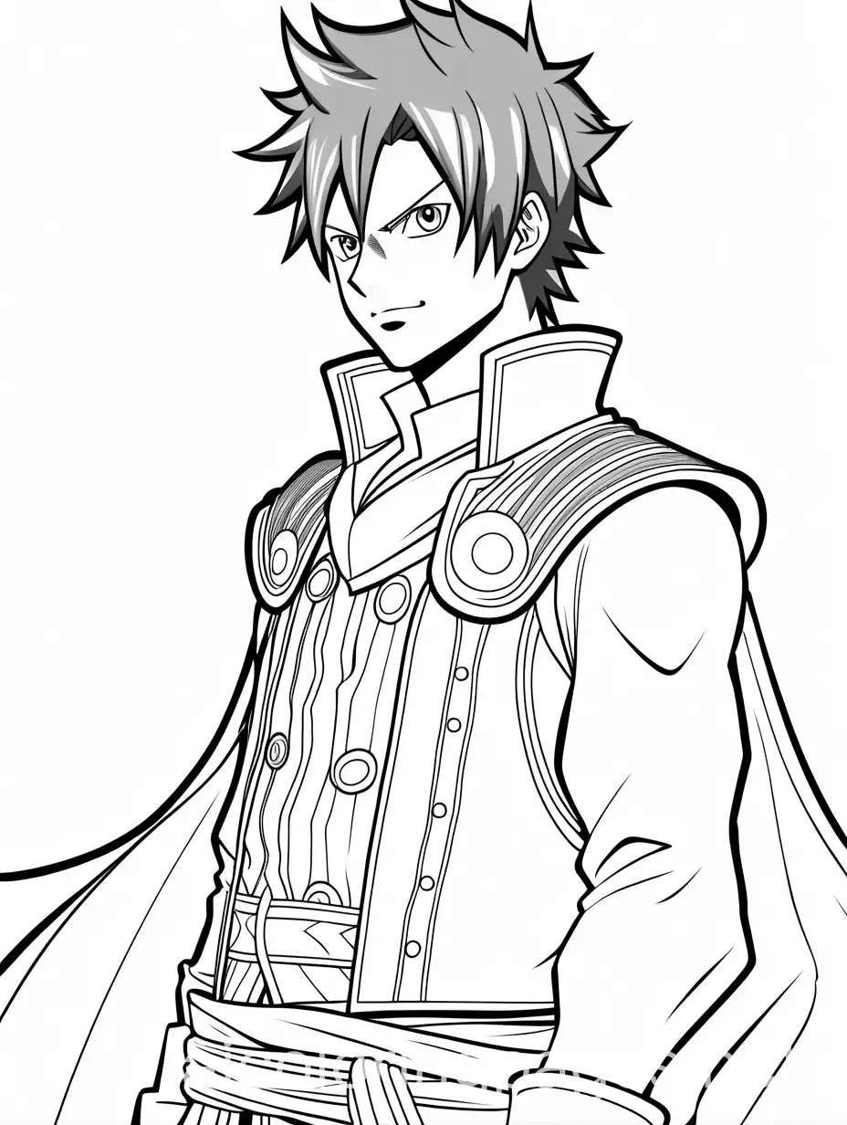 Gray-Fullbuster-as-a-Princess-A-Whimsical-Coloring-Page