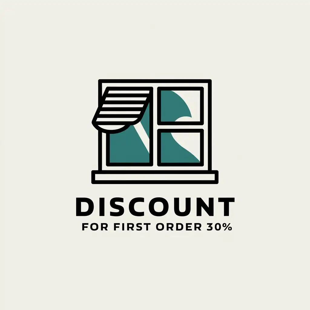 LOGO Design for Discount for First Order 30 Window Symbol with Clear Background for Other Industry