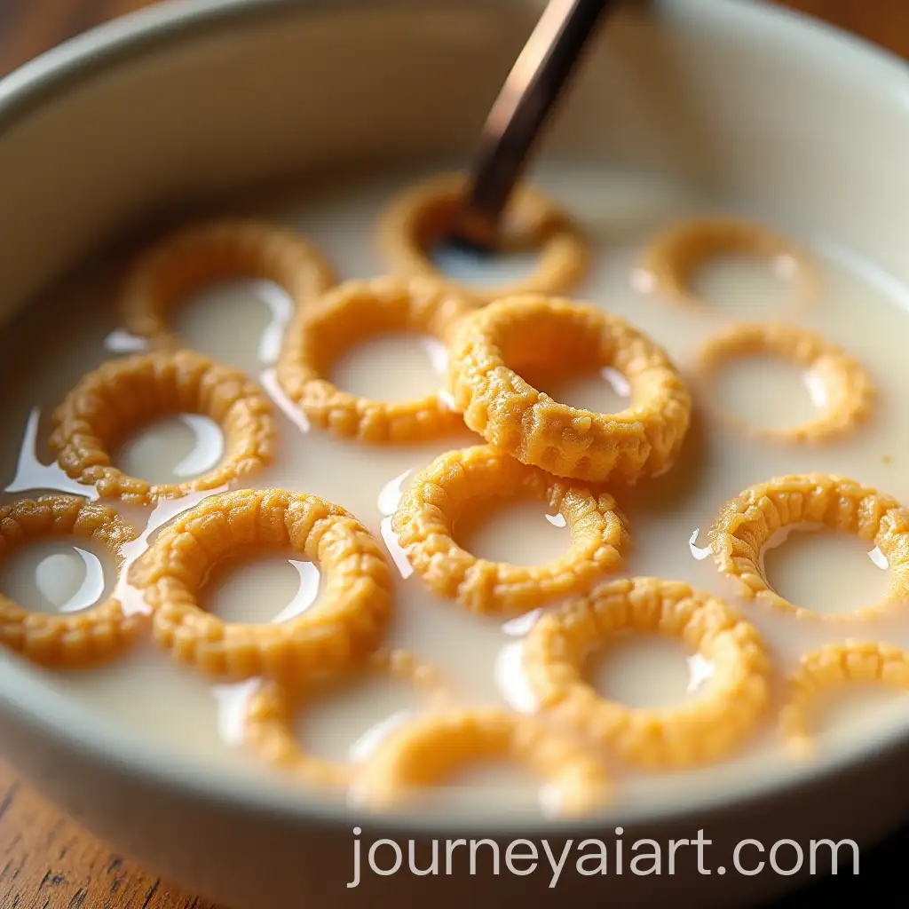 CloseUp-of-LightBrown-Cereal-Rings-in-Creamy-Milk-with-Fork-and-Cozy-Ambiance