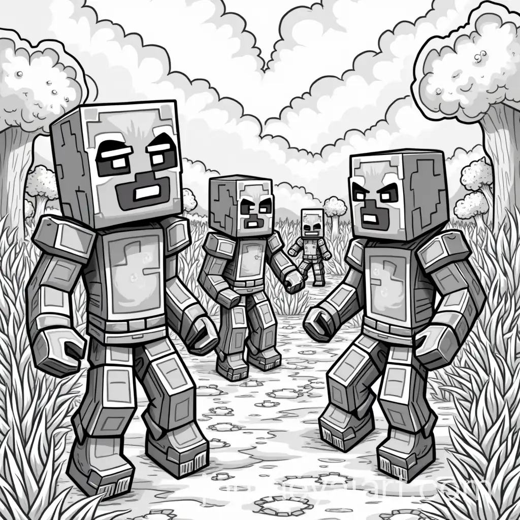 Minecraft-Fantasy-Coloring-Book-Cover-Featuring-Endermen