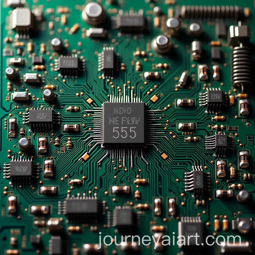 CloseUp-View-of-Integrated-Circuit-Board-with-555-Timer-Chip