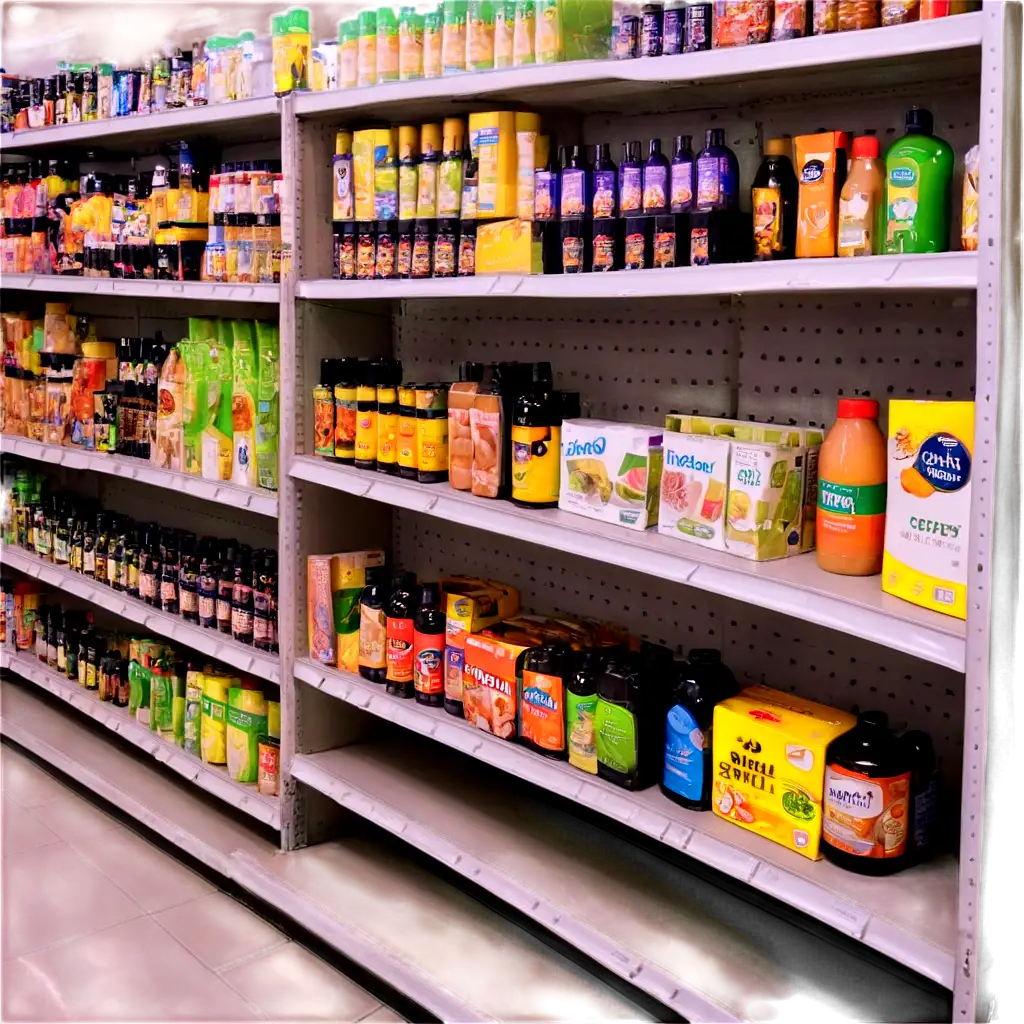 HighQuality-PNG-Image-of-a-Shelf-Full-of-Products-for-Supermarket-Applications